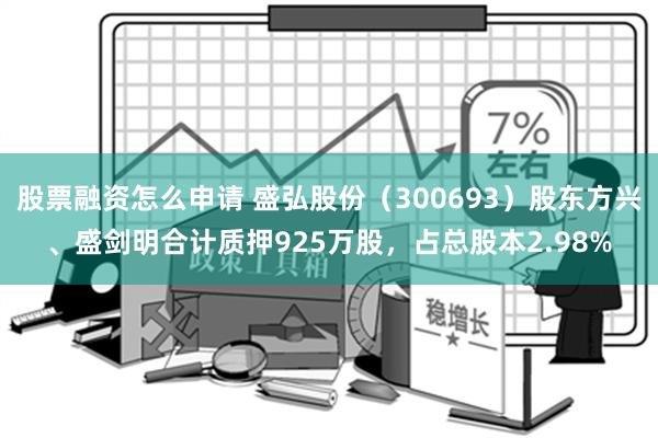 股票融资怎么申请 盛弘股份（300693）股东方兴、盛剑明合计质押925万股，占总股本2.98%