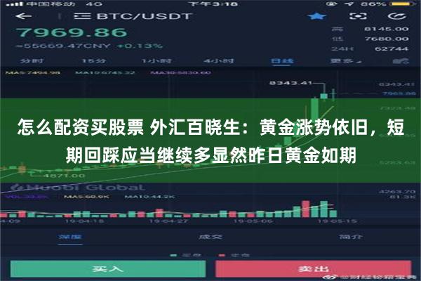 怎么配资买股票 外汇百晓生：黄金涨势依旧，短期回踩应当继续多显然昨日黄金如期